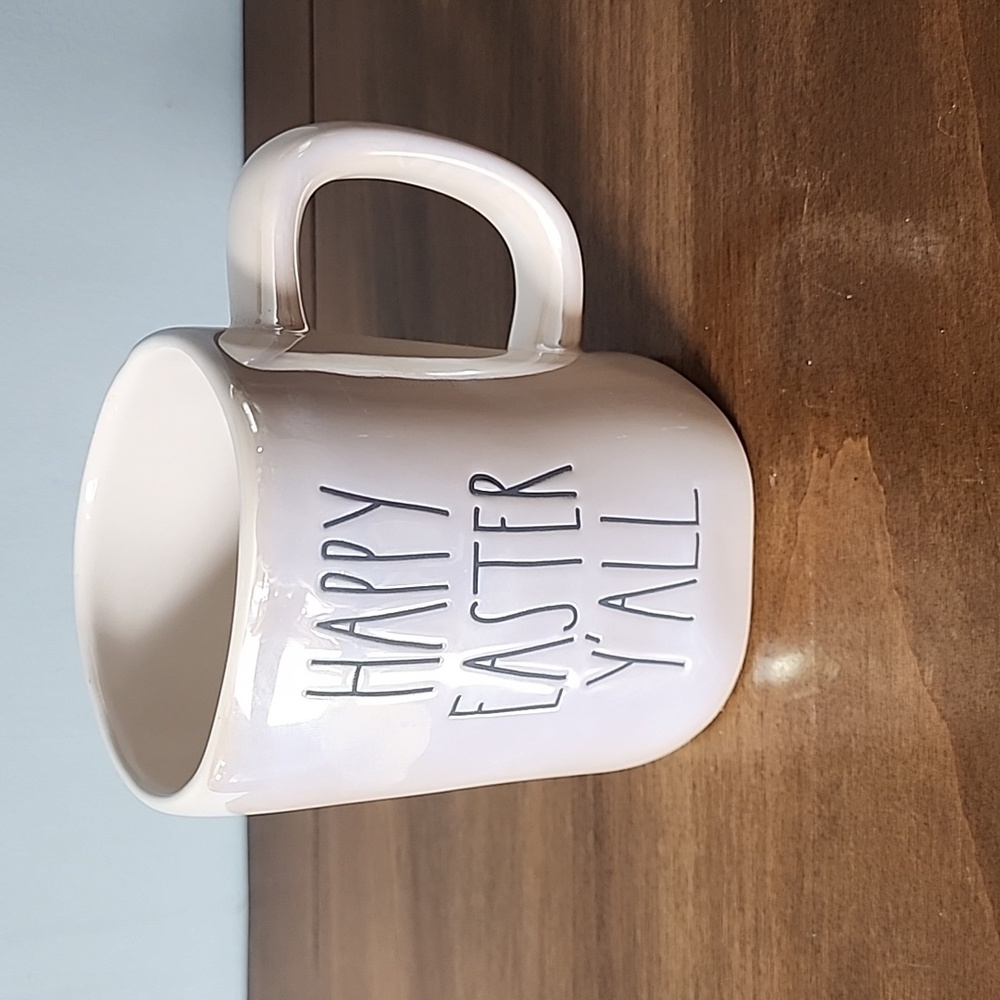 Rae Dunn NWT‎ Iridescent "Happy Easter Y'all" Mug